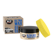 Pasta woskowa K2 Ultra Wax Carnauba 250g + gąbka