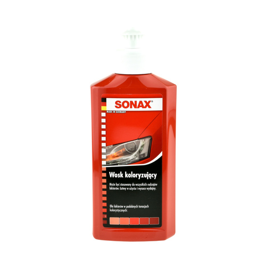 Wosk koloryzujący czerwony Sonax 250ml 